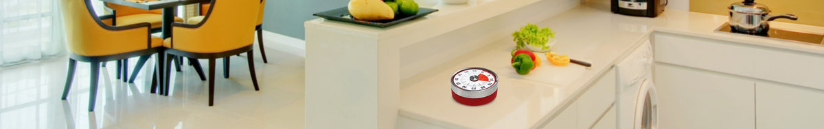 Baldr LED Kitchen Timer, Digital Timer for Cooking with Twist Mechanism & Magnetic Backing, White