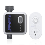 Rainpoint Sprinkler and Hose Timer, Wi-Fi Water Timer for Lawn Sprinkler, Smart Sprinkler Timer for Garden Hose Faucet, Wireless Control via WiFi Hub Socket, Smart Automatic Irrigation Timer