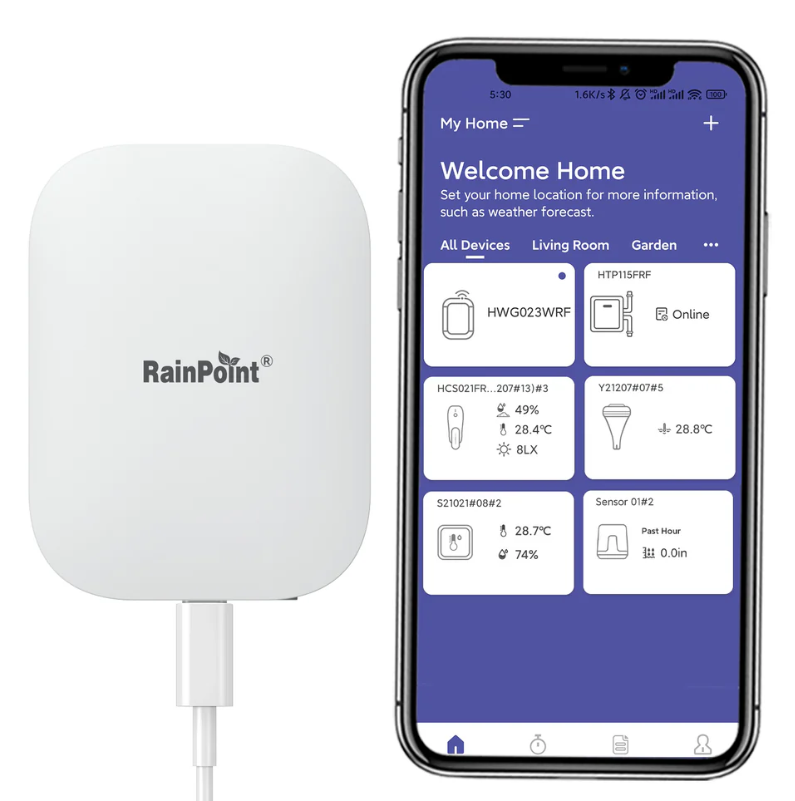 RainPoint Wi‑Fi bodemvochtmeter RainPoint Wi‑Fi bodemvochtmeter