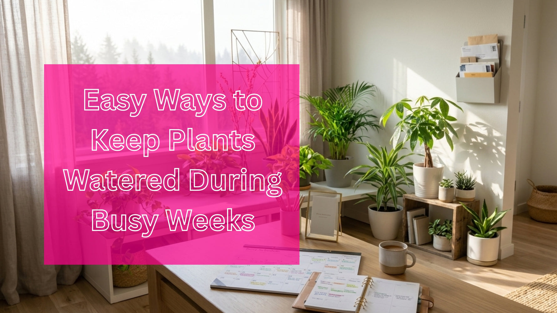 Easy Ways to Keep Plants Watered During Busy Weeks