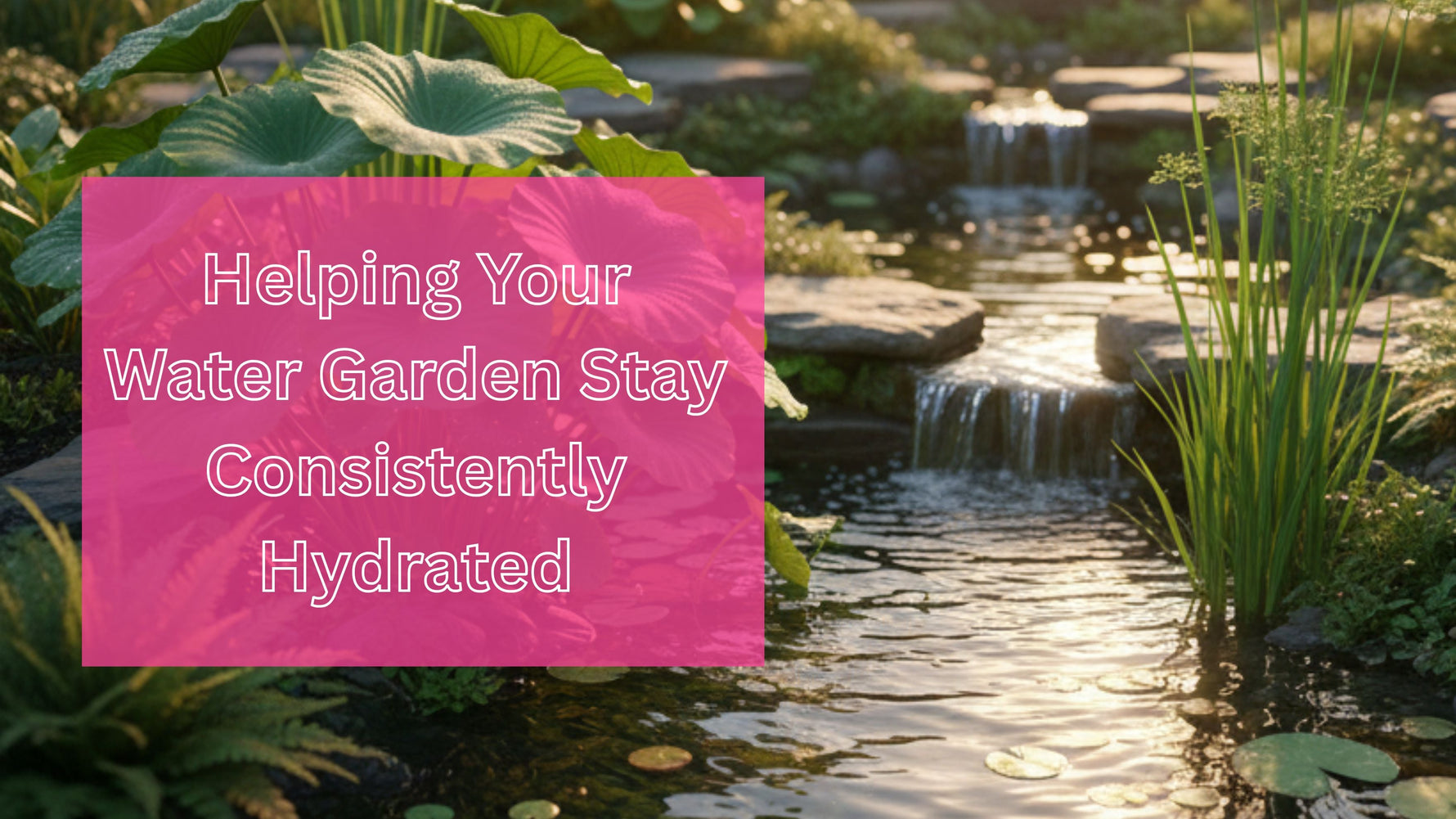 Water Garden Stay Consistently Hydrated