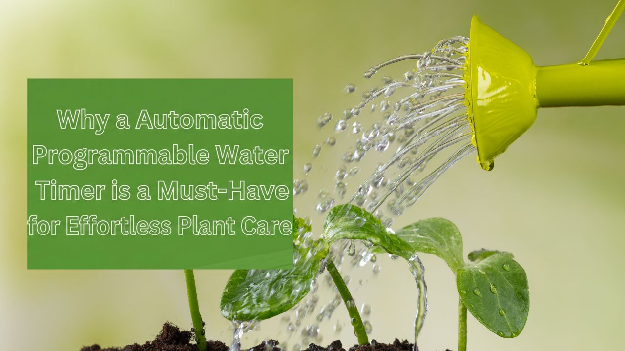 Why a Automatic Programmable Water Timer is a Must-Have for Effortless Plant Care