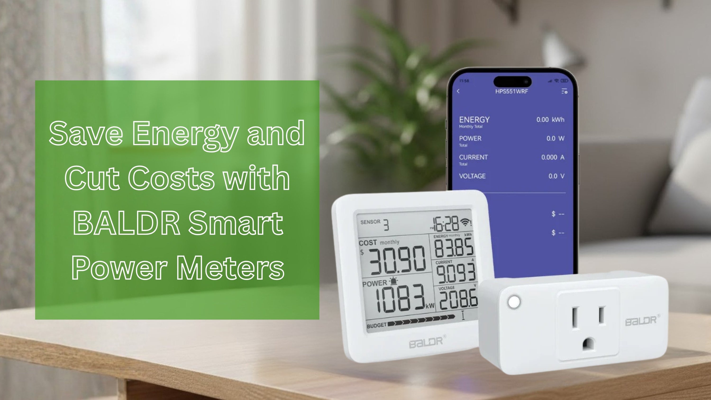 Save Energy and Cut Costs with BALDR Smart Power Meters