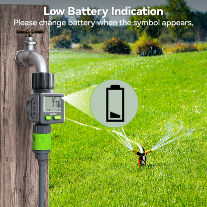 RAINPOINT Bi-Directional Measurement Digital Water Flow Meter for RV Tank Hose with Gallon/Liter Switch Indoor, Consumption & Flow Rate Monitor for Outdoor Garden Hose Sprinkler Bandit Travel Trailer