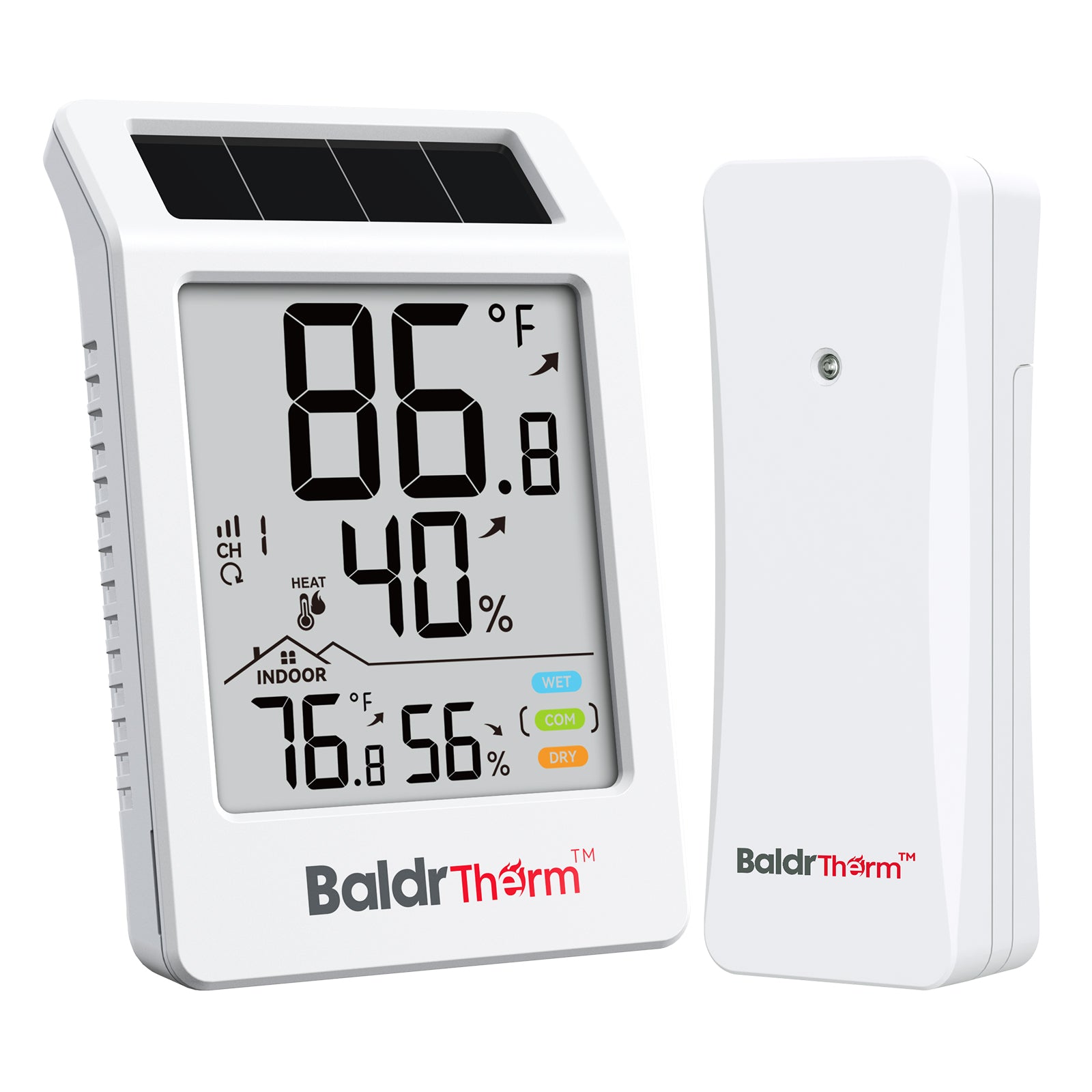 BaldrTherm Solar Digital Thermometer - Indoor & Outdoor Temp – BALDR ...