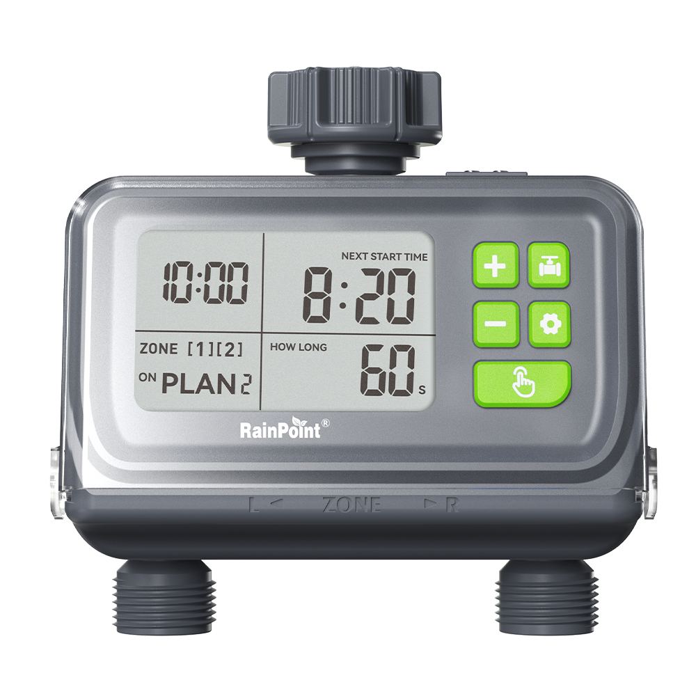 RAINPOINT 2-Zone Water Timer – Smart Garden Hose Irrigation Controller ...