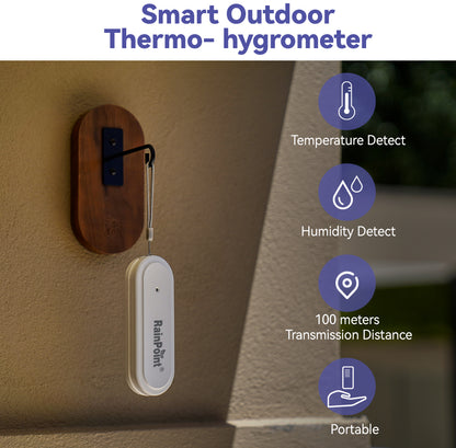 BALDR Wi-Fi Weather Station, Smart Wireless Indoor Outdoor Thermometer with App and Online Real-time Forecast, One Remotely Monitor Temperature Sensor Included - 2025 Updated  Version
