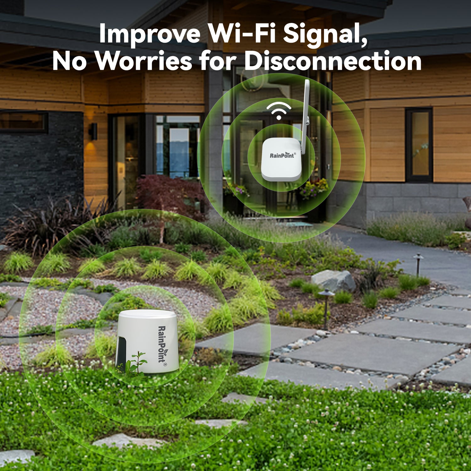 RainPoint Wireless Wi-Fi Digital Rain Gauge with Gateway Hub