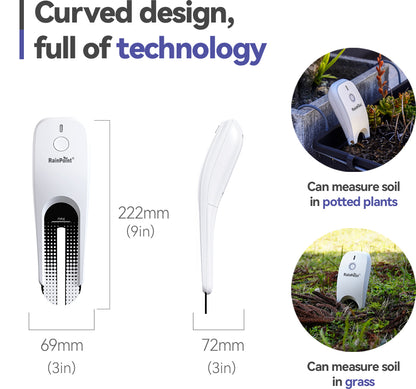 RainPoint Wi-Fi Soil Moisture Meter, Plants Humidity Meter, Soil Temperature Monitor for Gardening, Farming (Sub-Device, Need to Pair with Hub)