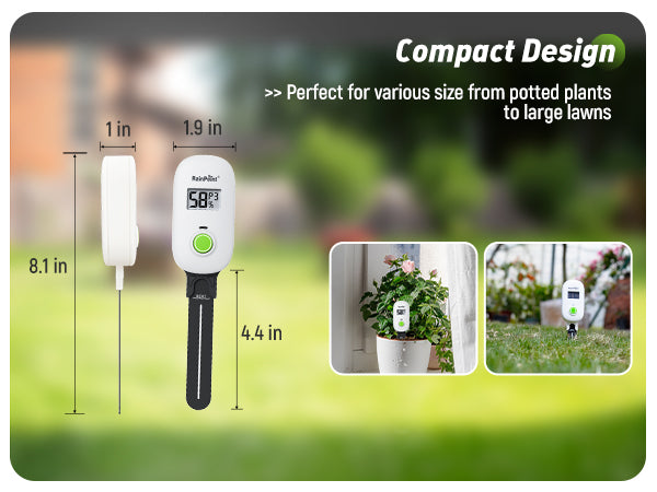 RAINPOINT Smart Wireless Plant Moisture Meter for Indoor Plants