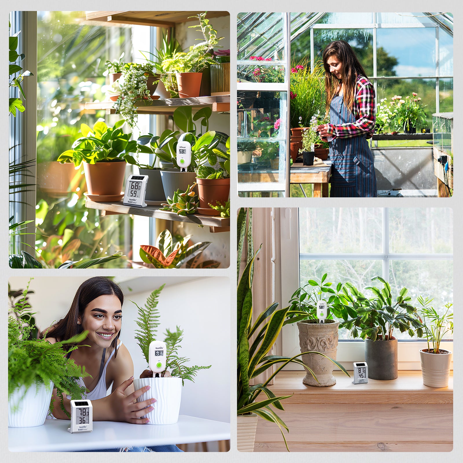 RAINPOINT Smart Wireless Plant Moisture Meter for Indoor Plants