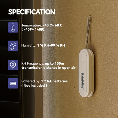 BALDR Wi-Fi Weather Station, Smart Wireless Indoor Outdoor Thermometer with App and Online Real-time Forecast, One Remotely Monitor Temperature Sensor Included - 2025 Updated  Version