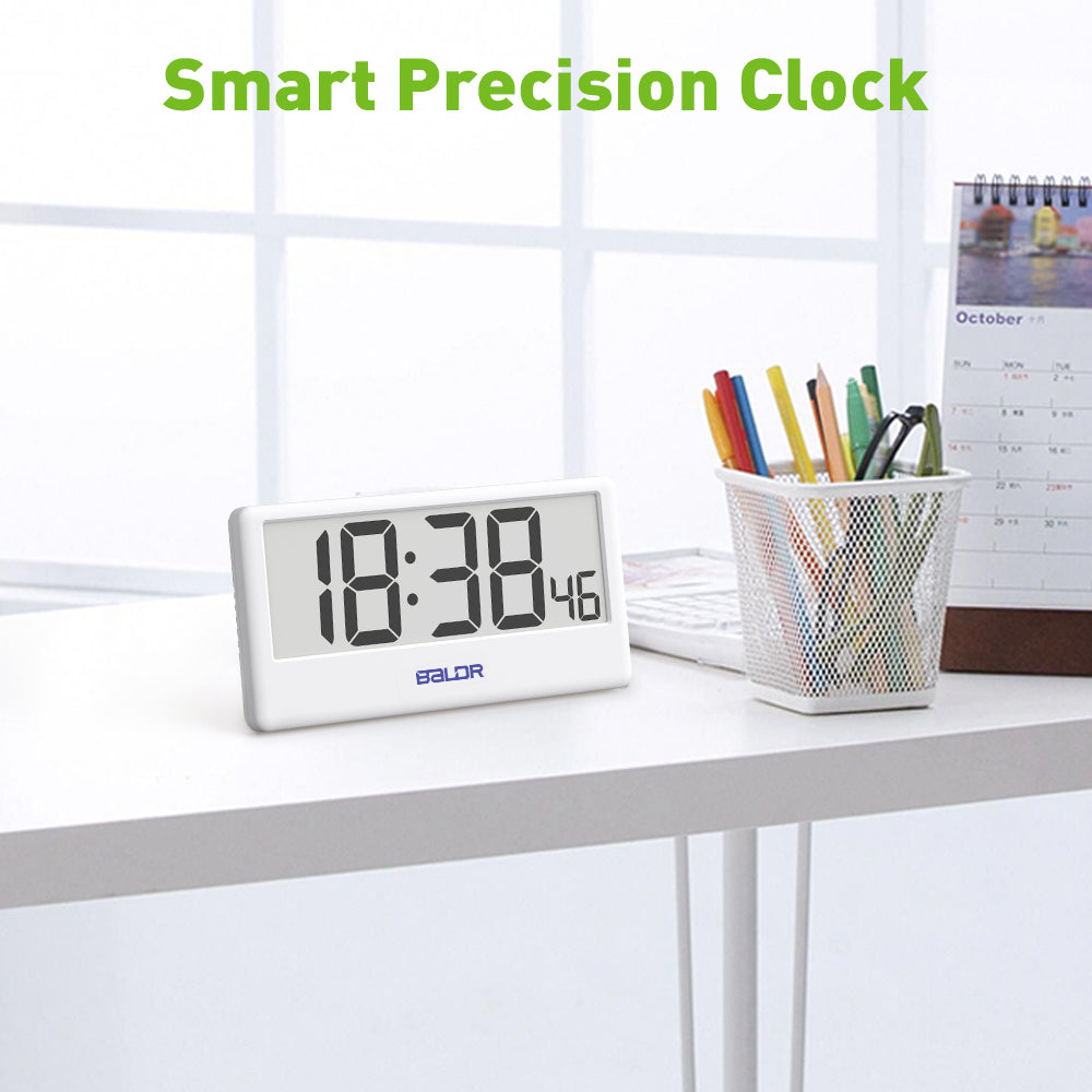 Precision Table Clock BALDR Wi-Fi Precision Time Clock – Smart Digital Alarm with ...