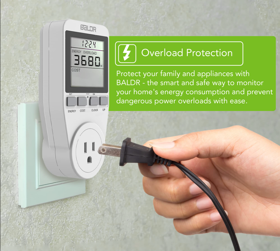 German-style Electricity Meter Energy Cost Meter Power Cost Meter Lcd Screen | ES