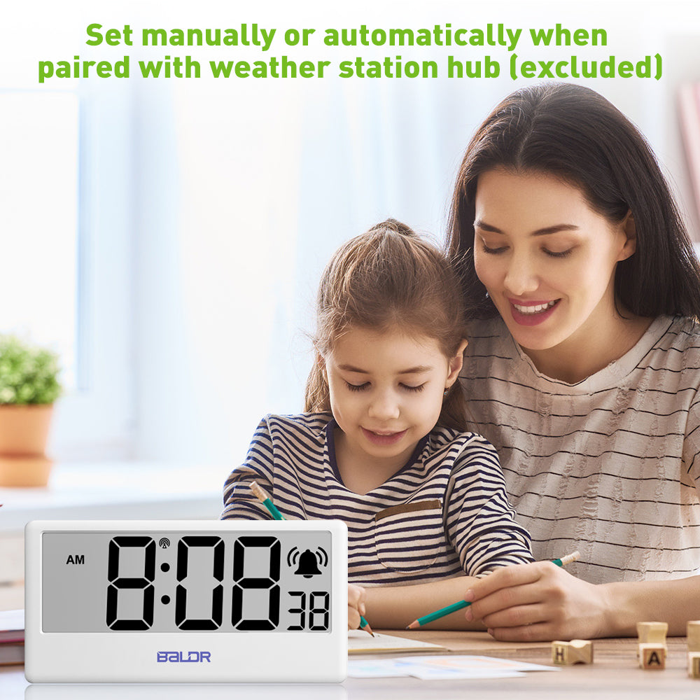 BALDR Wi-Fi Precision Time Clock – Smart Digital Alarm with ...