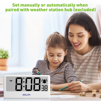 Synchronize the internet time from weather station hub automatically or set manually.