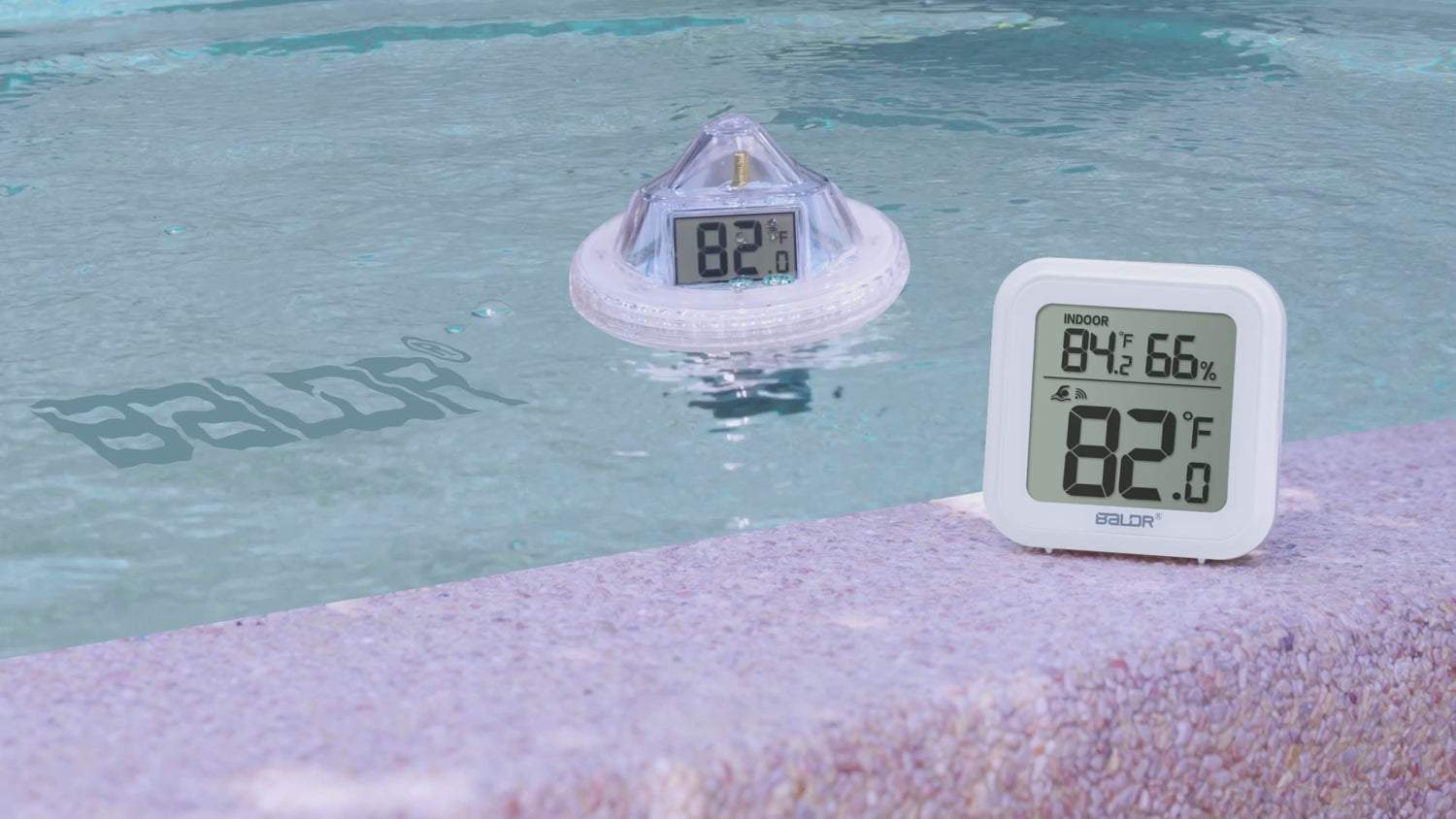 RAINPOINT Wireless Pool Thermometer - Accurate Swimming Pool and Pond Temperature Monitor with Indoor Display