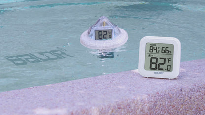 RAINPOINT Wireless Pool Thermometer - Accurate Swimming Pool and Pond Temperature Monitor with Indoor Display