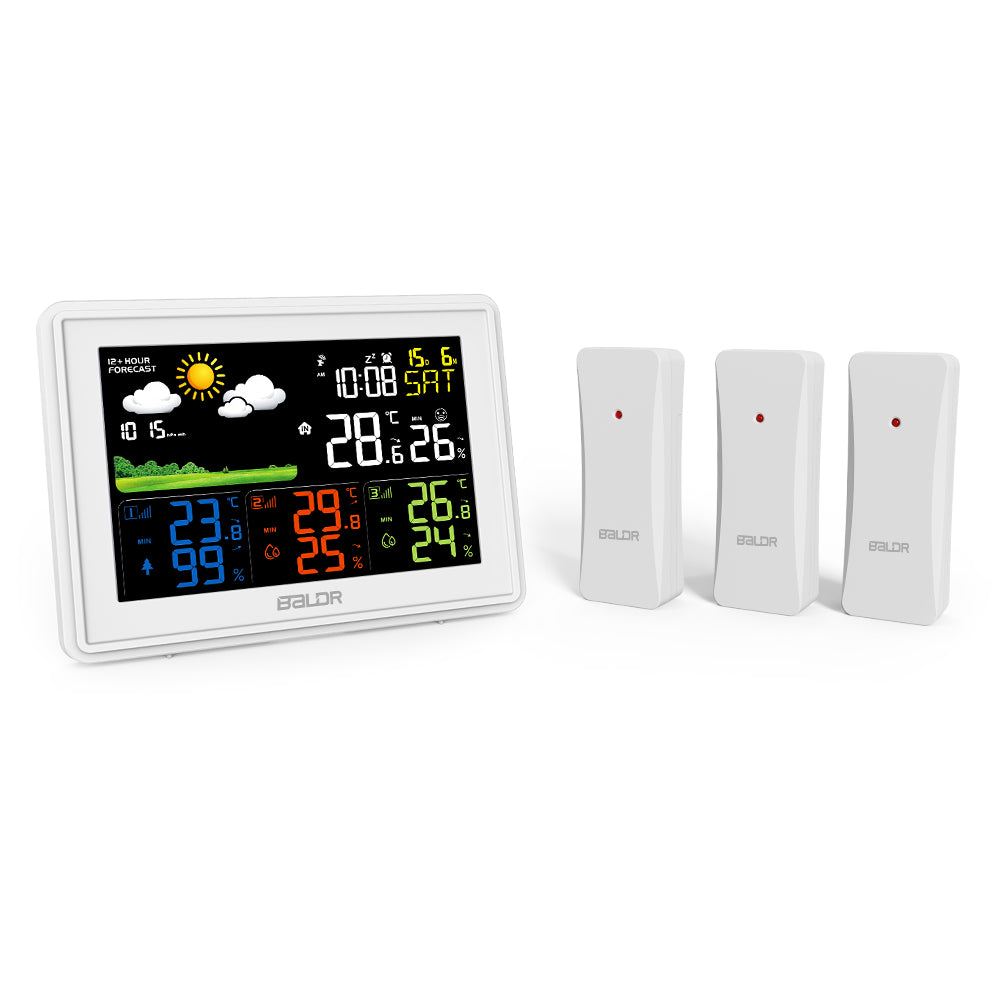 BALDR WS0359 Weather Station Wireless Indoor Outdoor with Temperature –  BALDR Electronic