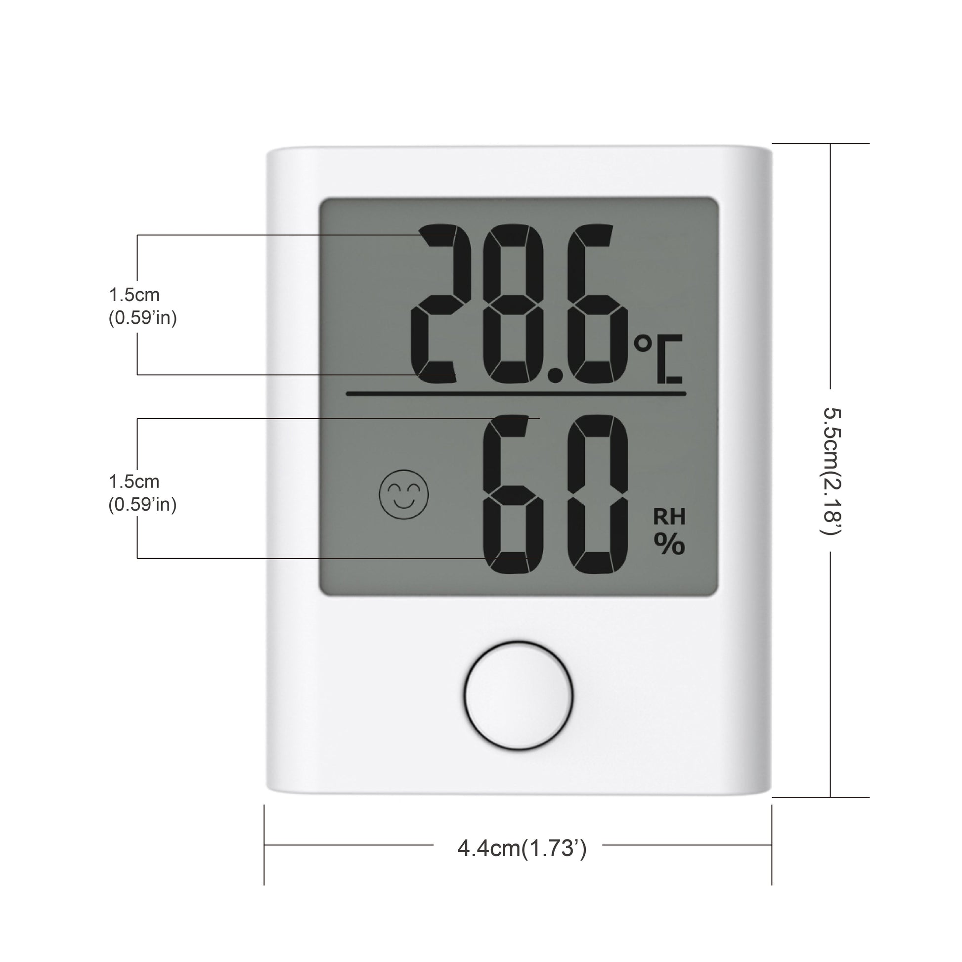 BALDR TH0134 Digital Mini Indoor Thermometer Hygrometer - BALDR Electronic