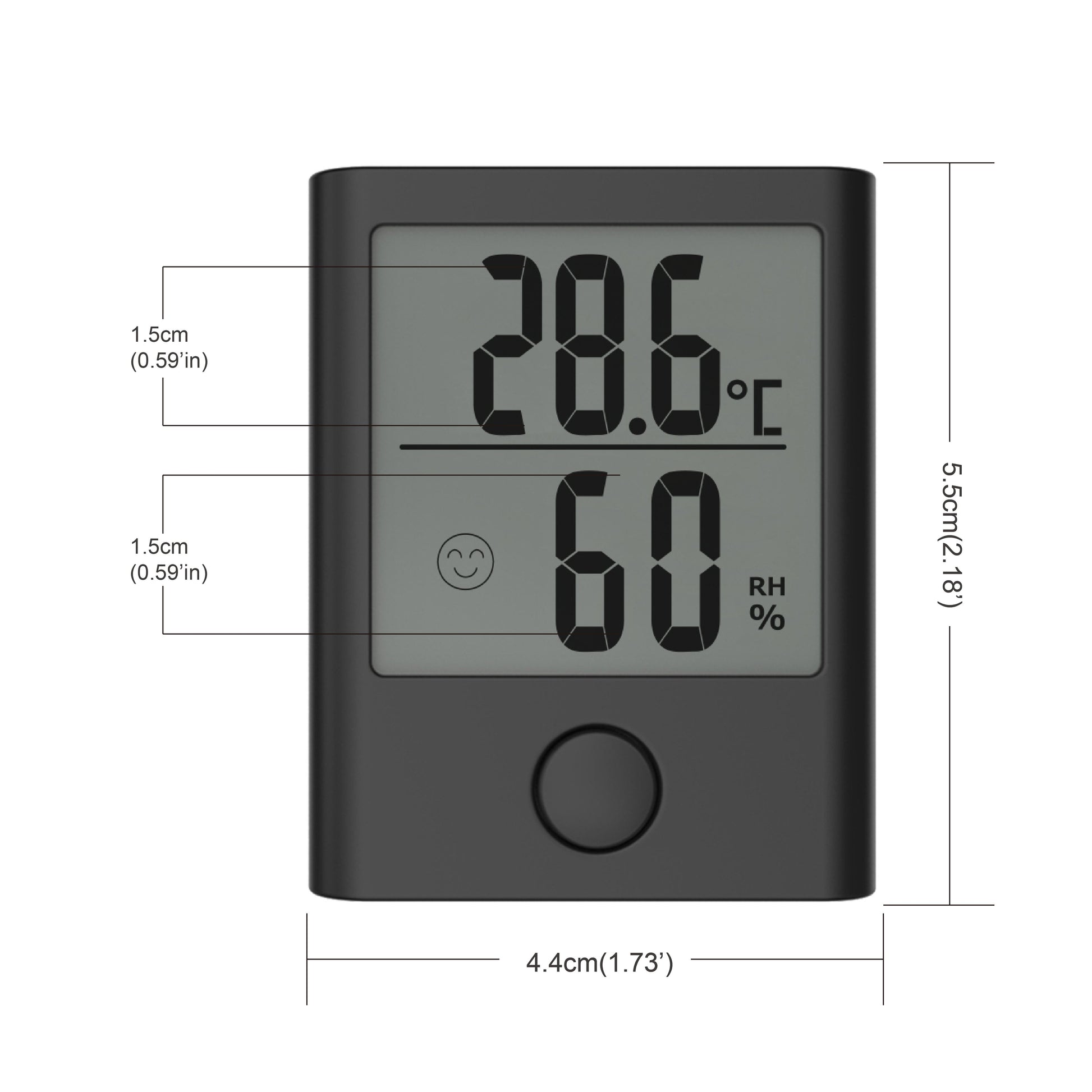 BALDR TH0134 Digital Mini Indoor Thermometer Hygrometer - BALDR Electronic