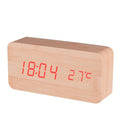 BALDR Wooden Clock with Sound Control, Battery Powered