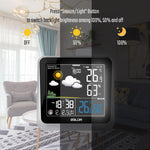 BALDR WS0336 Wireless Indoor/Outdoor Weather Station - Thermometer & Hygrometer - Temperature & Humidity - Constant Backlight - Power Adapter Included - BALDR Electronic
