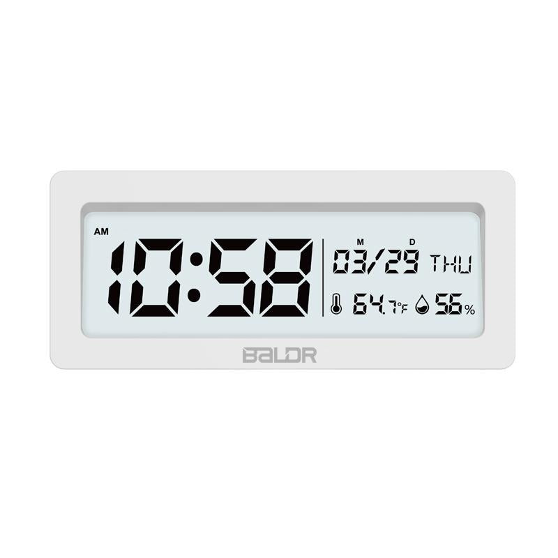 BALDR CL0337 Digital Alarm Clock Large LCD Screen Big Time Display Table Travel Clock - BALDR Electronic