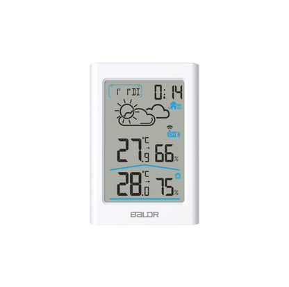 BALDR WS0341 Indoor & Outdoor Thermometer Hygrometer w/ Backlight, Wireless Weather Station, Temperature Monitor & Humidity Gauge, Battery-Operated - BALDR Electronic