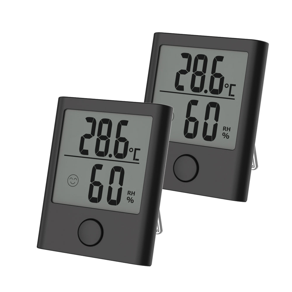 Baldr TH0134BL1 Digital Mini Indoor Thermometer Hygrometer Black