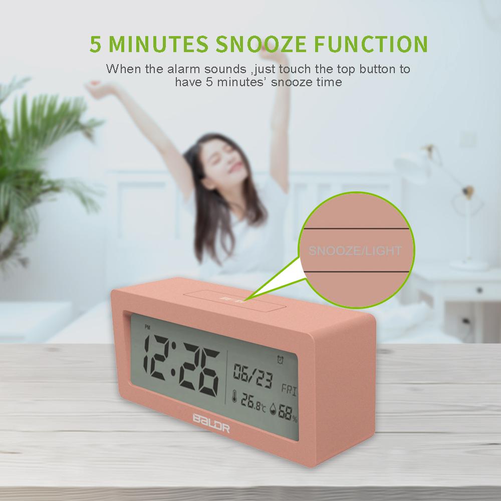 BALDR CL0337 Digital Alarm Clock Large LCD Screen Big Time Display Table Travel Clock - BALDR Electronic