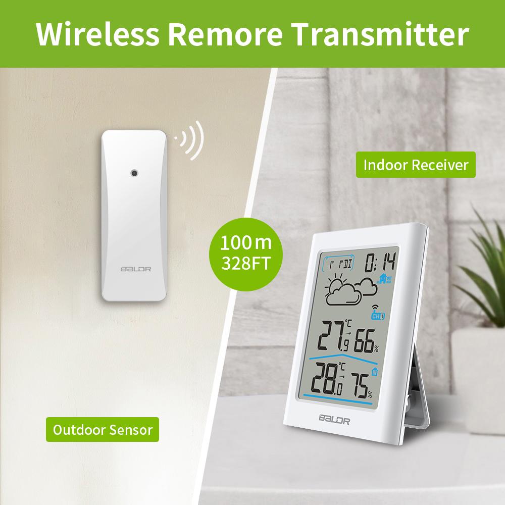 Baldr Indoor/Outdoor Wireless Weather Station (White)