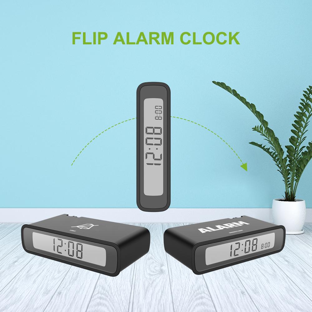 Flip Alarm Clock with Snooze