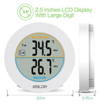 BALDR Wireless Indoor/Outdoor Thermometer - Surface/Wall Mounted Temperature Monitor, 2.5”LCD Display Thermometer with Min/Max Records & Trend Arrows - BALDR Electronic
