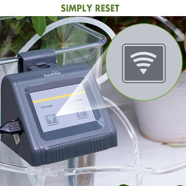RainPoint Wi-Fi App-Controlled Indoor Irrigation Kit, Automatic Watering System for Indoor Plants with DIY Drip Irrigation, Pump and Smart Scheduling for House Plants