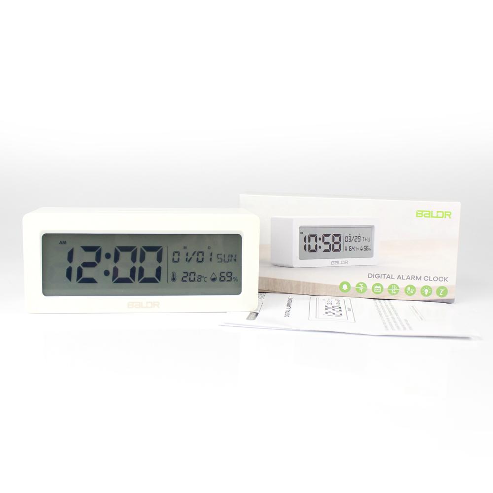 BALDR CL0337 Digital Alarm Clock Large LCD Screen Big Time Display Table Travel Clock - BALDR Electronic