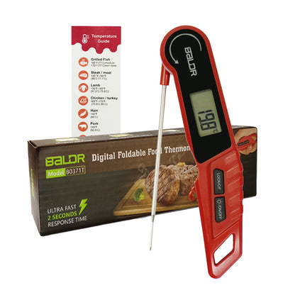 BALDR Digital Meat Thermometer, Instant Read Food Thermometer for Kitchen Cooking and Outdoor BBQ Fast  packaging