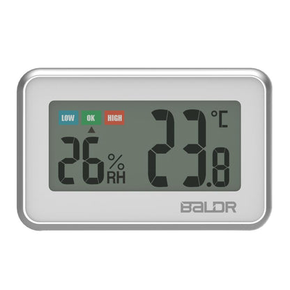 BALDR TH0217 Digital Wireless Mini Thermometer Hygrometer with humidity gauge - BALDR Electronic White