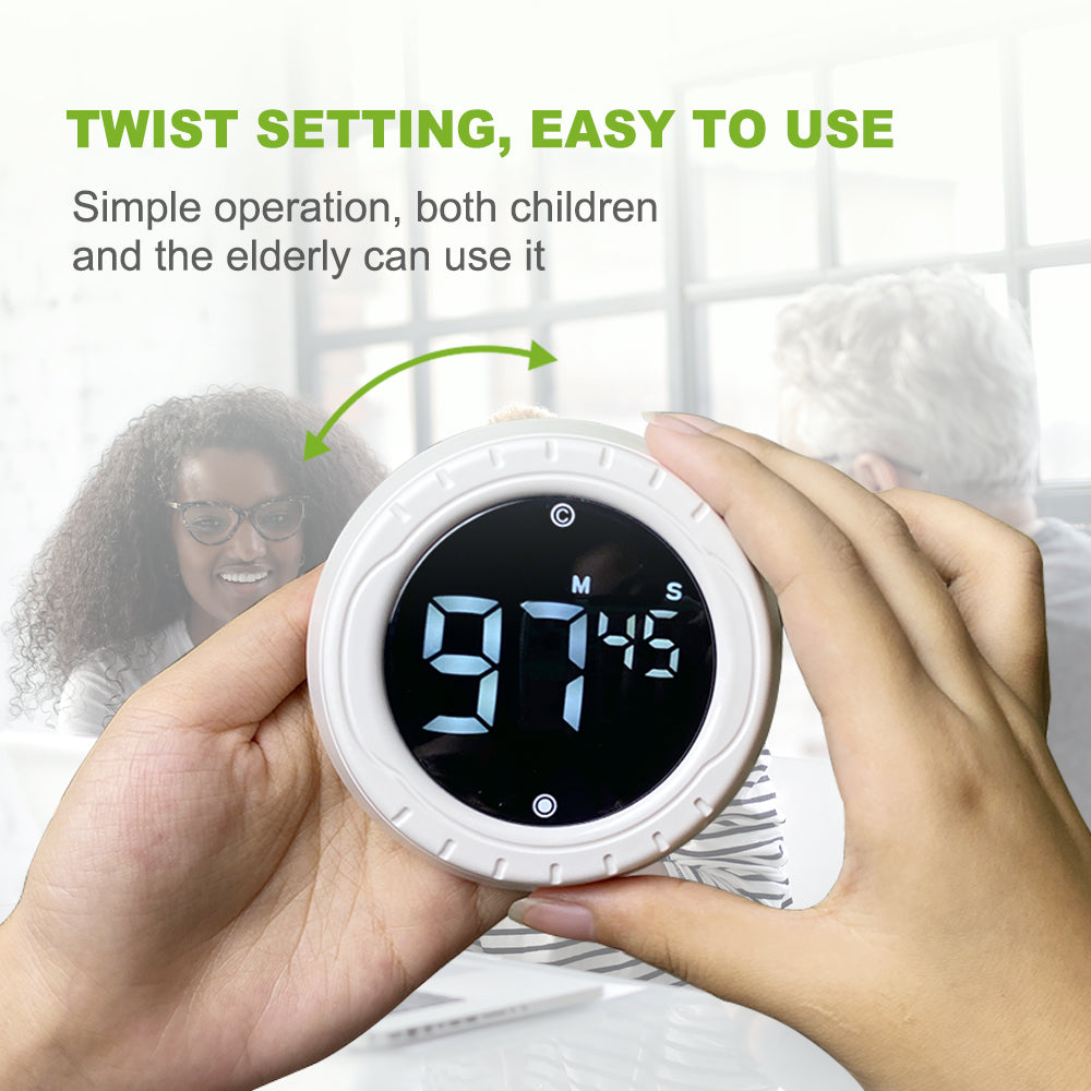 Baldr Digital Kitchen Timer - precise and reliable countdown for cooking, baking, and meal prep, featuring an easy-to-read display and compact design