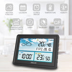 Black BALDR Atomic Wireless Weather Station with Indoor Outdoor Thermometer & Hygrometer features