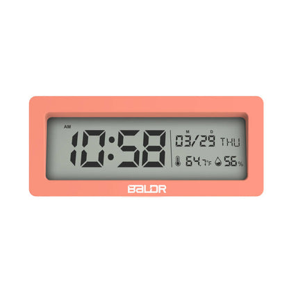 BALDR Digital Alarm Clock w/ Large LCD Screen Big Time Display