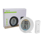 BALDR Wireless Indoor/Outdoor Thermometer - Surface/Wall Mounted Temperature Monitor, 2.5”LCD Display Thermometer with Min/Max Records & Trend Arrows - BALDR Electronic