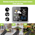 BALDR WS0336 Wireless Indoor/Outdoor Weather Station - Thermometer & Hygrometer - Temperature & Humidity - Constant Backlight - Power Adapter Included - BALDR Electronic