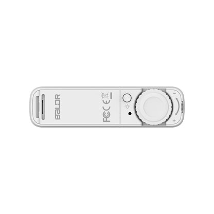White Baldr  Flip Alarm Clock with Snooze 4